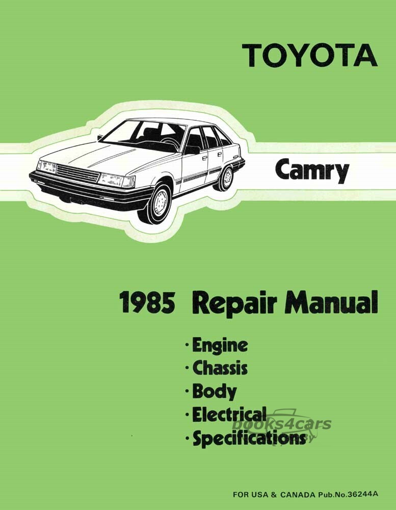view cover of 1985 Camry Engine, Chassis, Body & Electrical Shop Service Repair Manual by Toyota