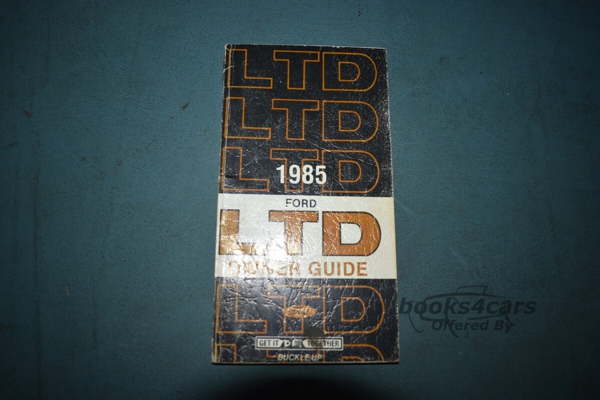 view cover of 1985 LTD Owners manual by Ford