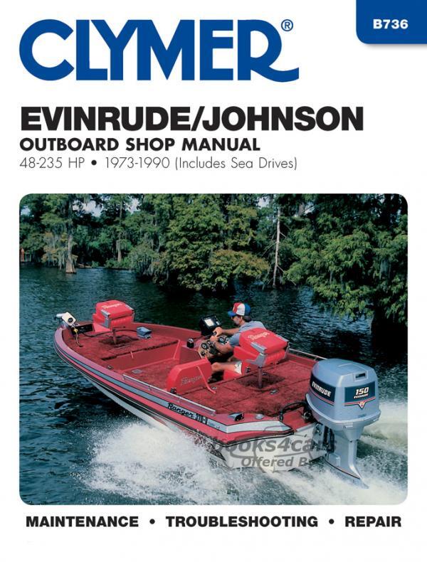 view cover of 1973-1990 48-235 HP Outboards Shop Service Repair Manual by Clymer (large format)