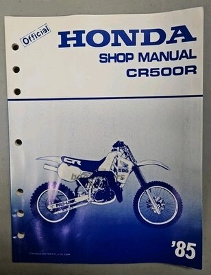view cover of 1985 CR500R Service Manual by Honda