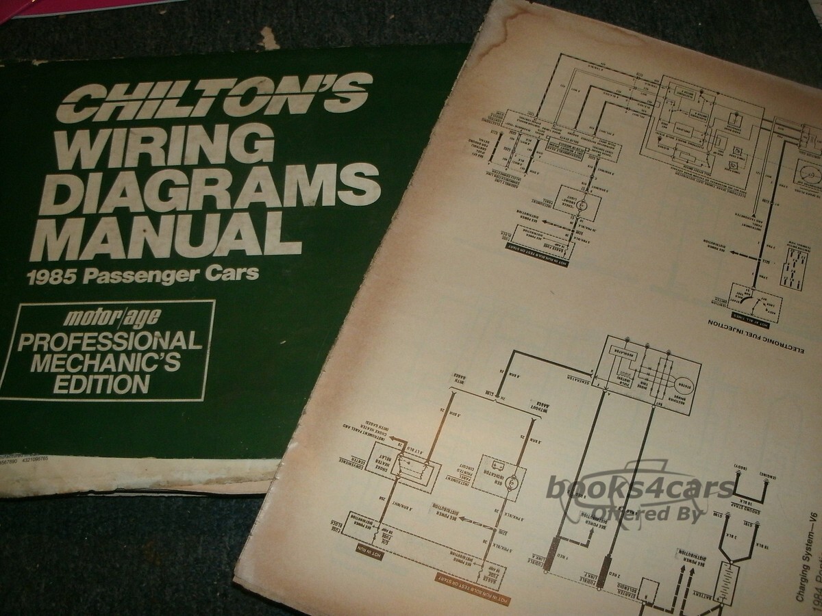 view cover of 1985 Wirring Diagram for Passenger cars by Chiltons Proffesional Mechanics Edition