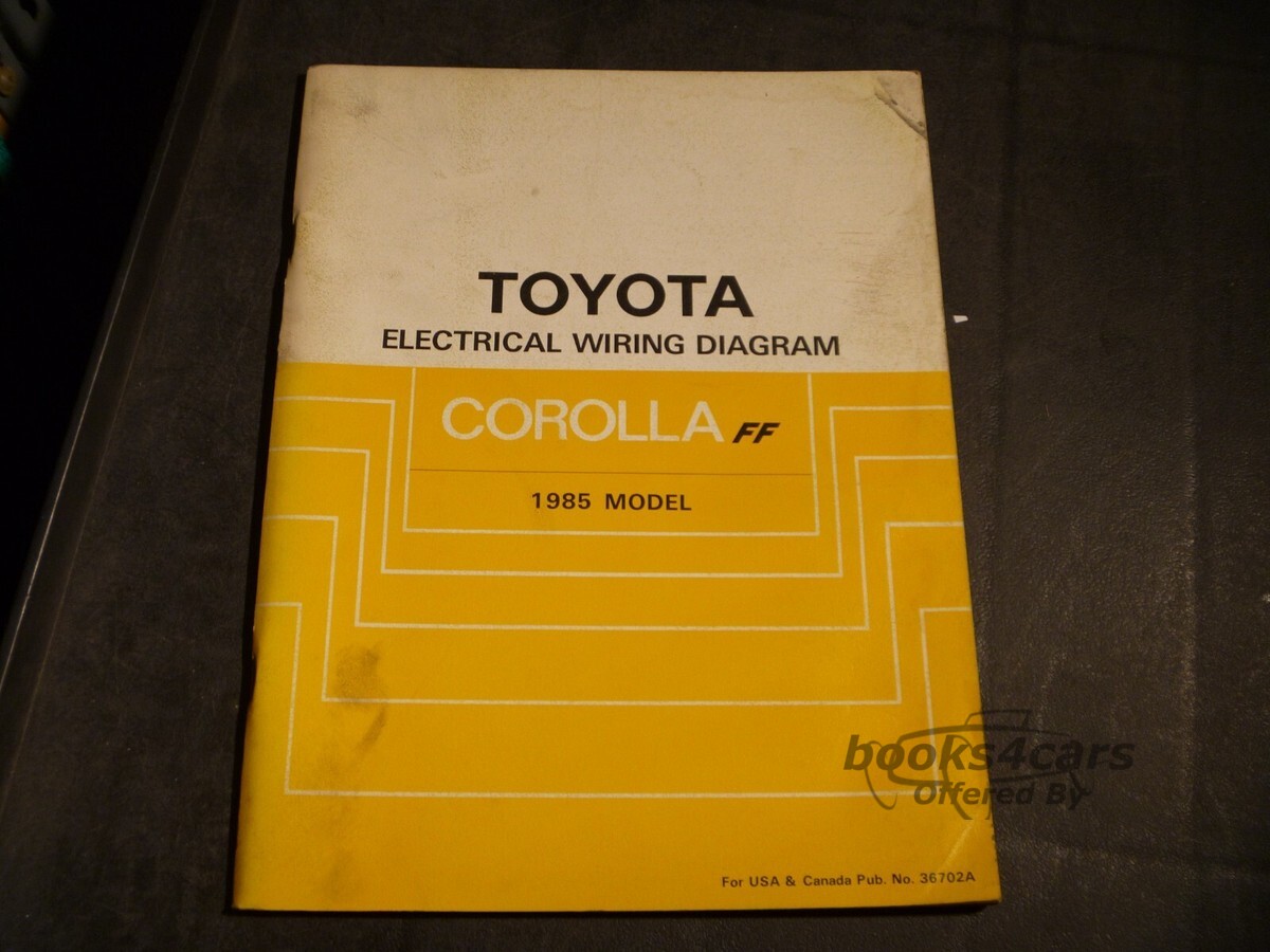view cover of 1985 Corolla FF Electrical Wiring Diagrams by Toyota.