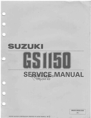 view cover of GS 1150 Shop Service Repair Manual for GS1150 by Suzuki