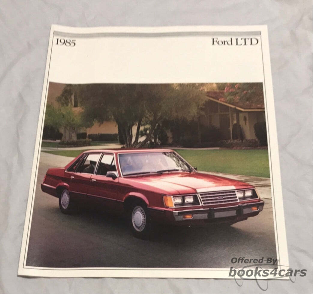 view cover of 1985 Ford LTD Sales Brochure