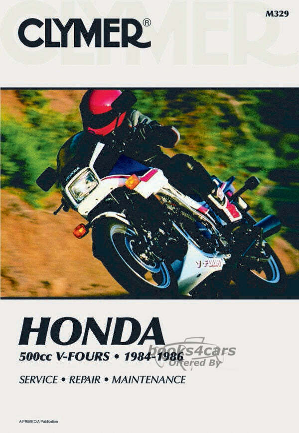view cover of 1984-1986 500cc V Fours Shop Service Repair manual, 352 pages by Clymer for Honda