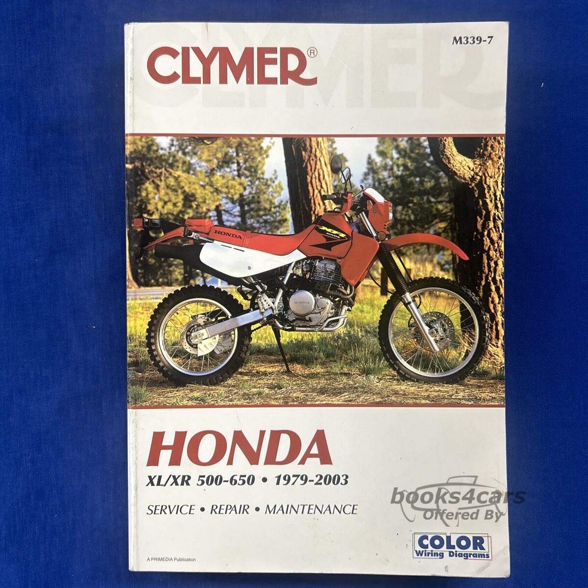 view cover of 1979-2003 XL/XR 500-650 Honda Service Repair Manual by Clymer