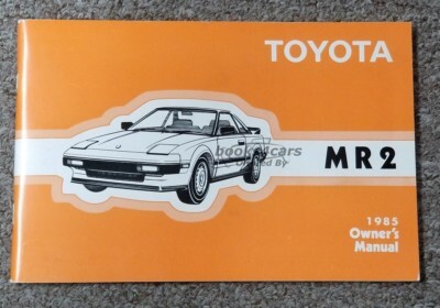 view cover of 1985 MR2 Owners Manual by Toyota for MR 2