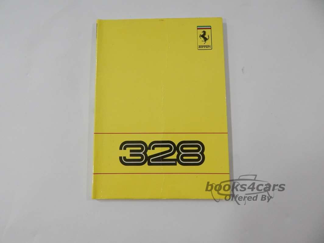 view cover of 328 Owners Manual by Ferrari