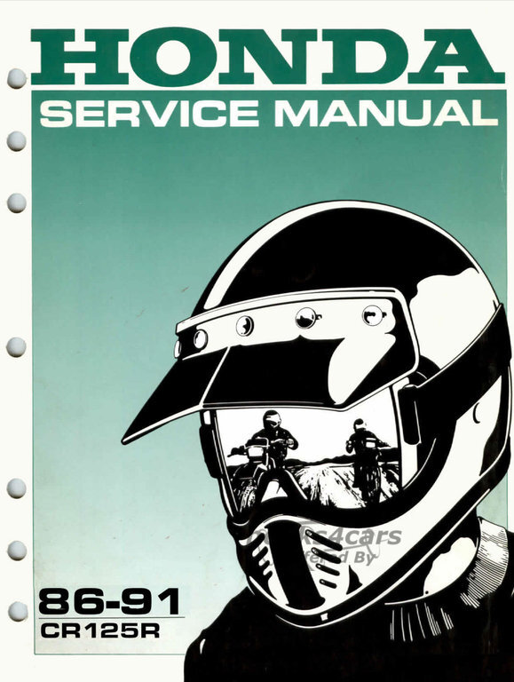 view cover of 1986-1987 CR125R Service Manual by Honda