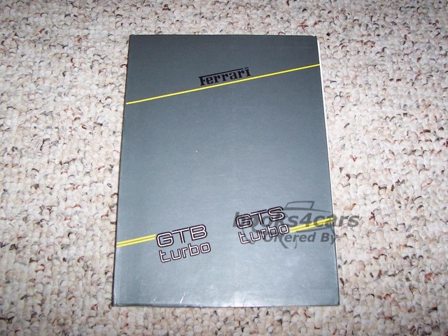 view cover of 1986-1987 Ferrari GTB GTS Turbo Owners Manual