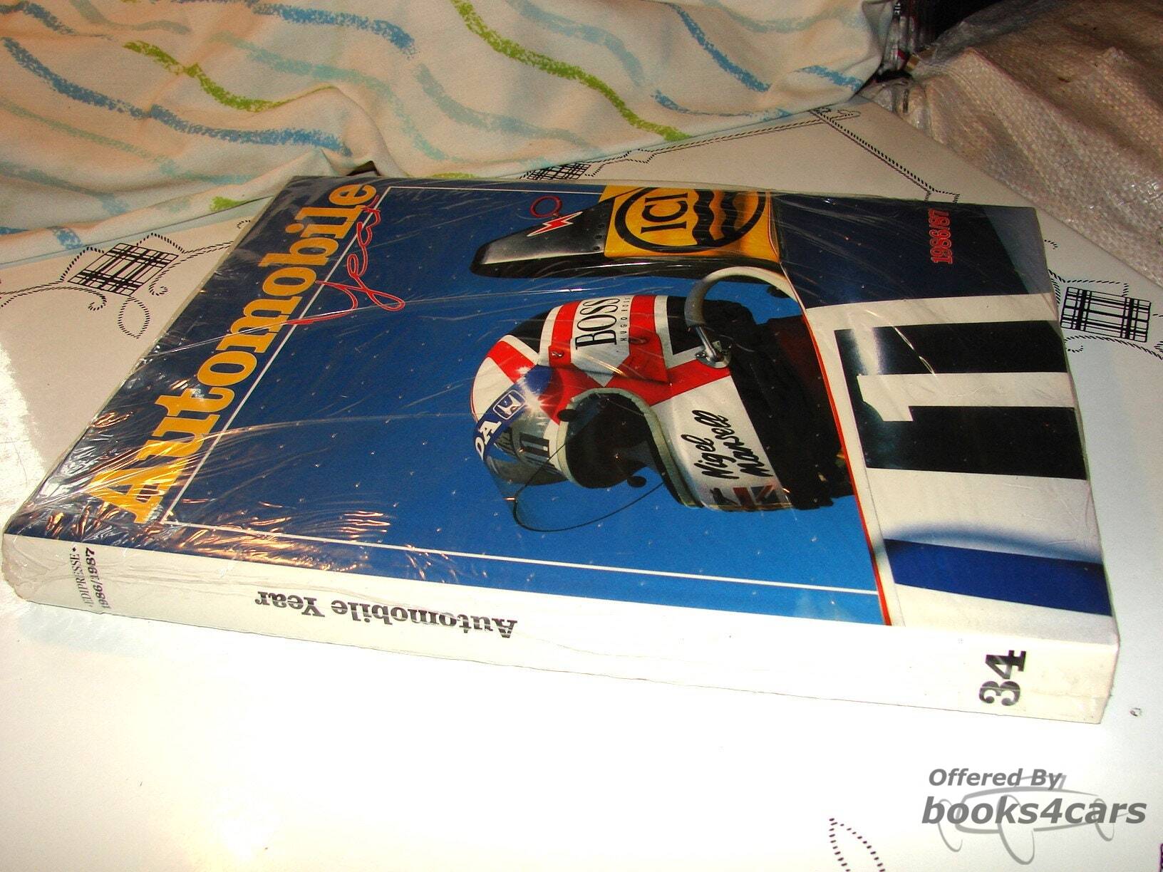 view cover of 1986-1987 Automobile Year No. 34 Book on Racing History