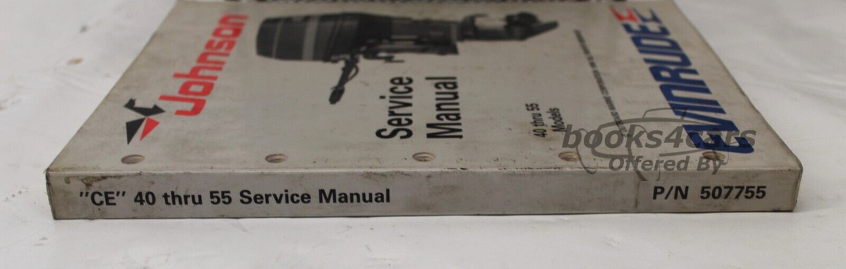 view cover of 1986 Models 40-55 Service Manual by Johnson Evinrude