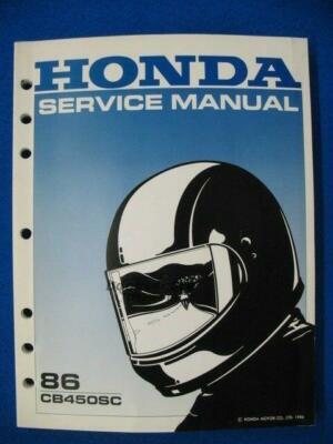 view cover of 1986 CB450SC Nighthawk shop Service repair Manual by Honda