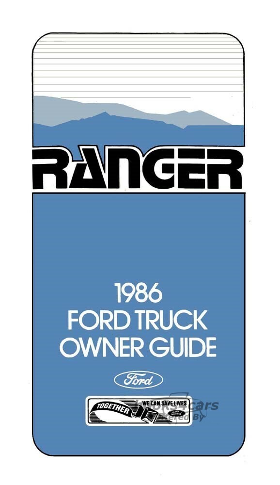 view cover of 1986 Ranger Owners Manual by Ford Truck