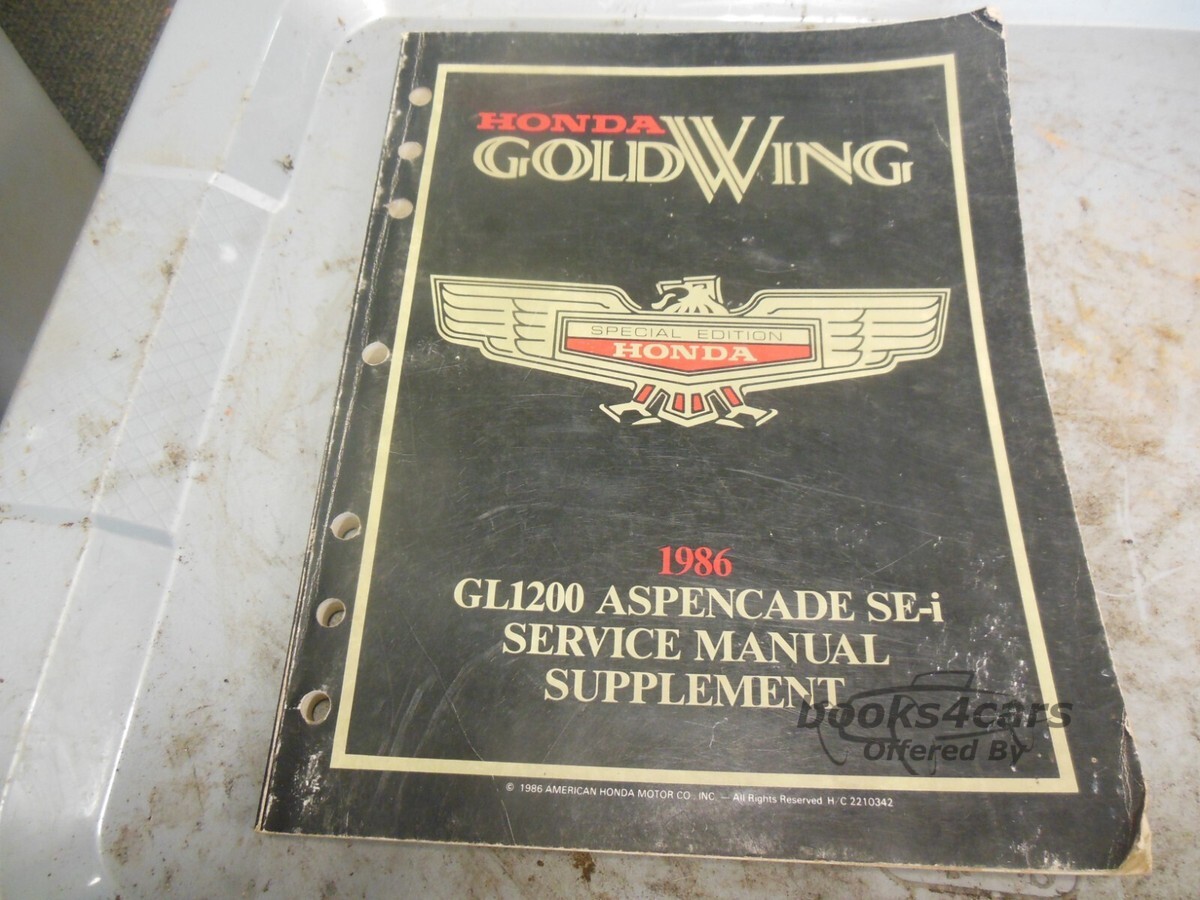 view cover of 1986 GL1200 Aspencade SE-i Goldwing Shop Service Repair Manual Supplement by Honda