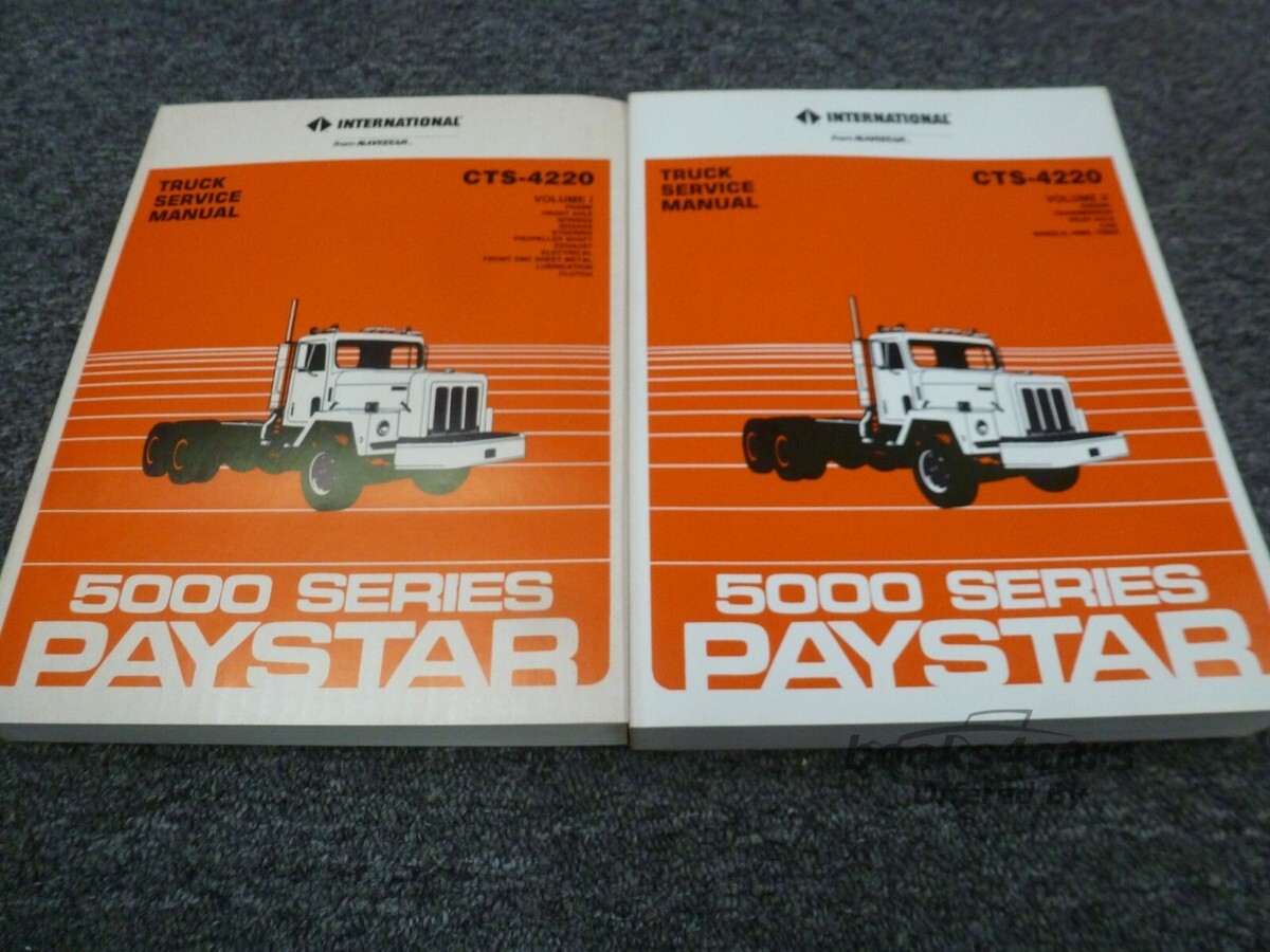 view cover of 1986 Paystar 5000 shop service repair manual by International truck