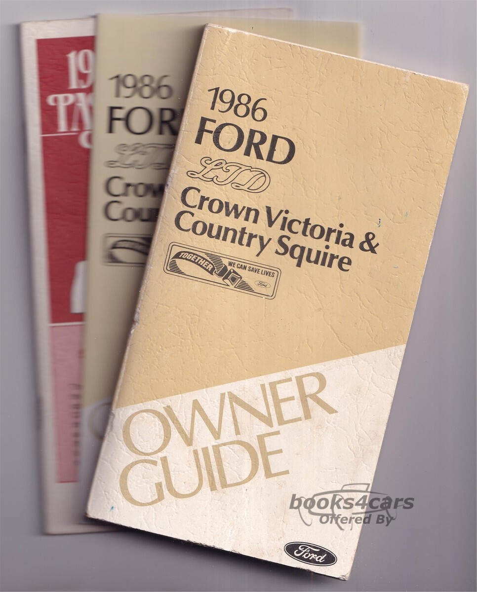 view cover of 1986 LTD Crown Victoria Country Squire Owners Manual by Ford