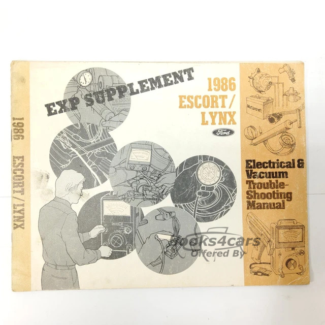 view cover of 1986 EXP LN7 supplement to Escort Lynx Electrical and Vacuum Troubleshooting Manual by Ford & Mercury