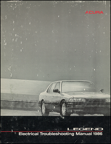 view cover of 1986 Legend Electrical Troubleshooting Manual by Acura