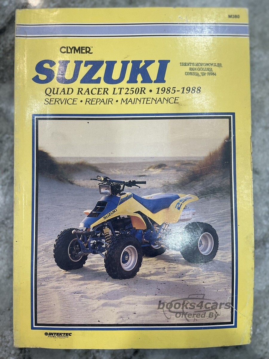 view cover of 1985-1988 All Terrain Quad Racer LT 250R Suzuki Service Manual by Clymer