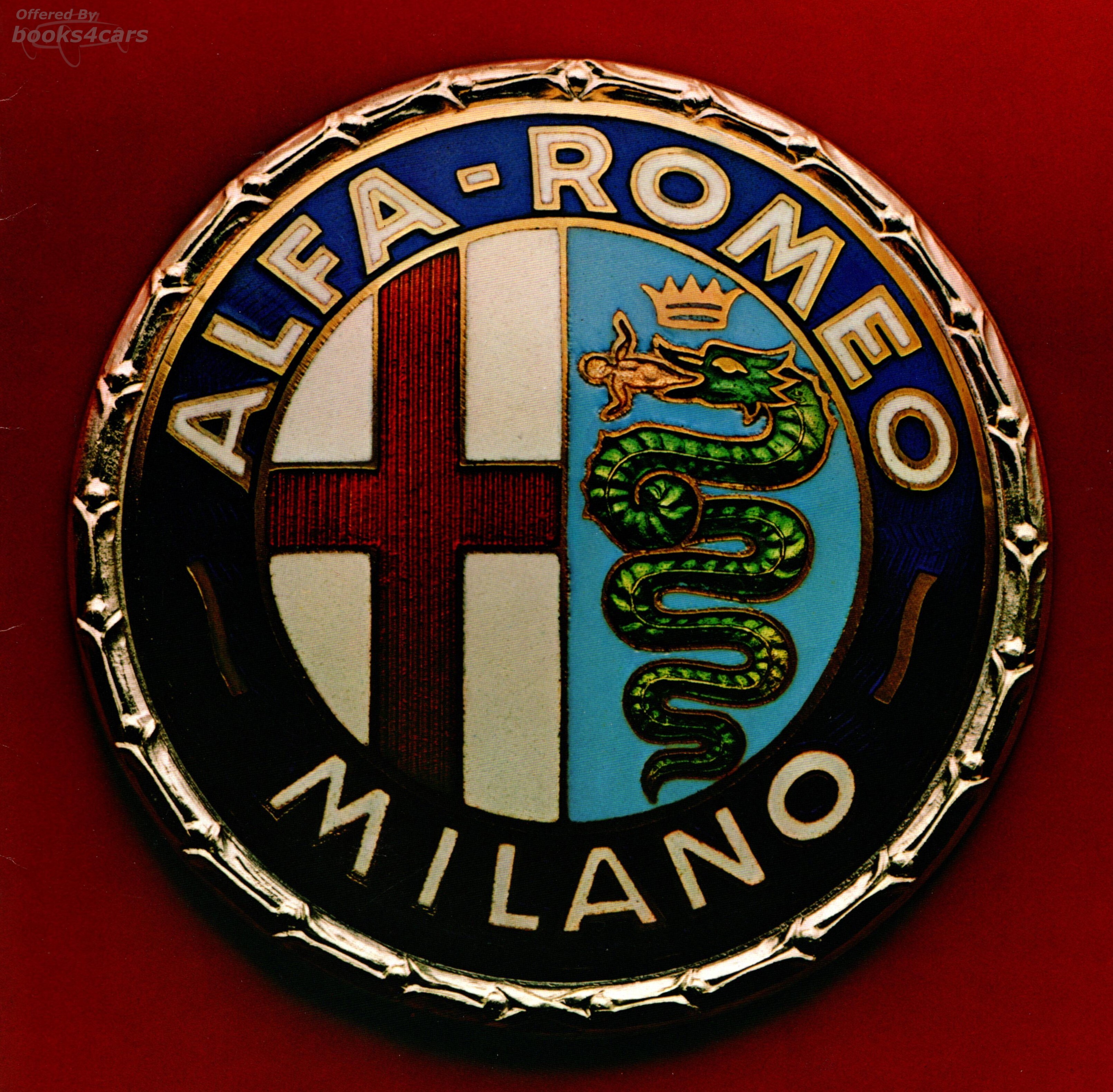 view cover of 1986 Alfa Romeo Milano Sales Brochure
