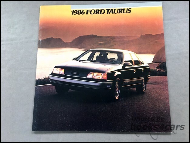 view cover of 1986 Ford Taurus Sales Brochure