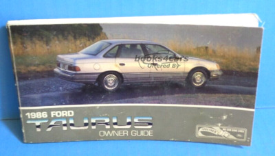 view cover of 1986 Taurus Owners manual by Ford.
