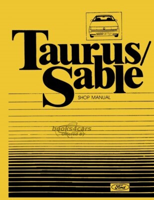 view cover of 1986 Taurus Sable Shop Service Repair Manual by Ford & Mercury in Large Original Binder