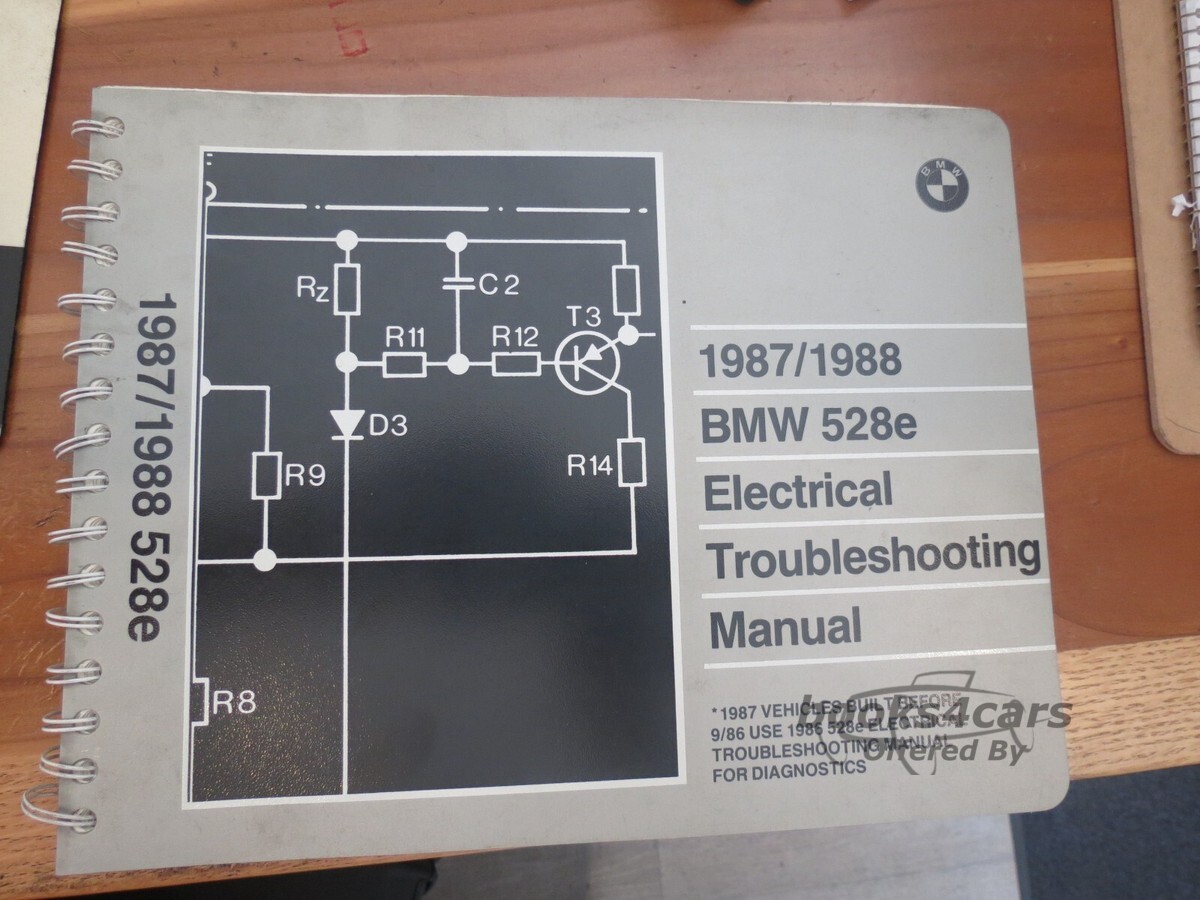view cover of 1987-1988 528e Electrical Troubleshooting Manual by BMW