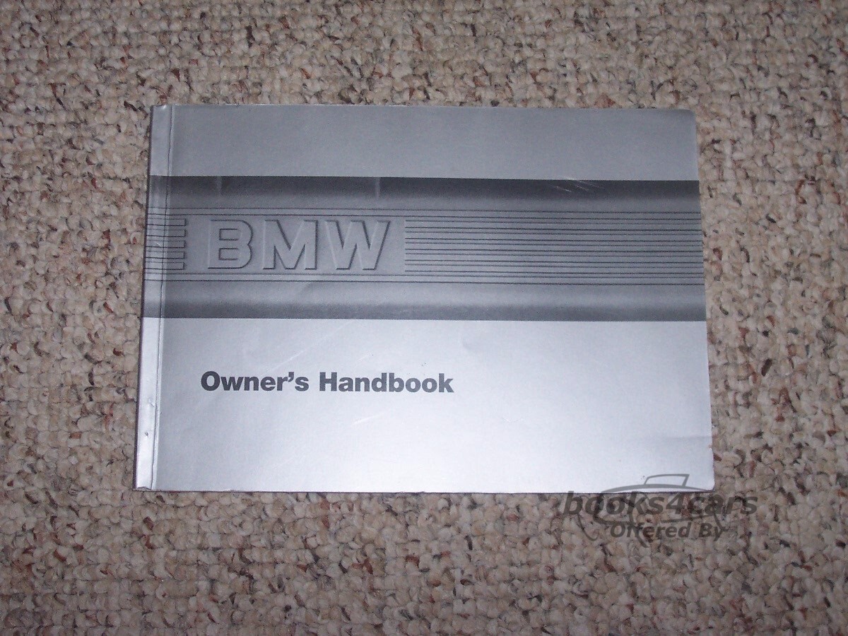 view cover of 1987 735i Owners Manual by BMW