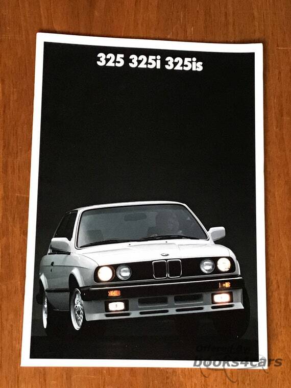 view cover of 1987 BMW 325 325i 325is Sales Brochure