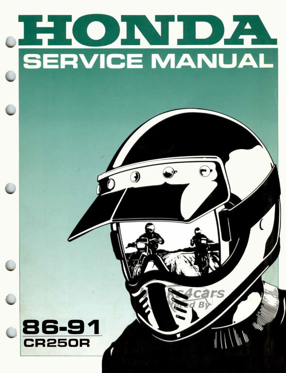 view cover of 1986-1991 CR250R Shop Service Repair Manual by Honda