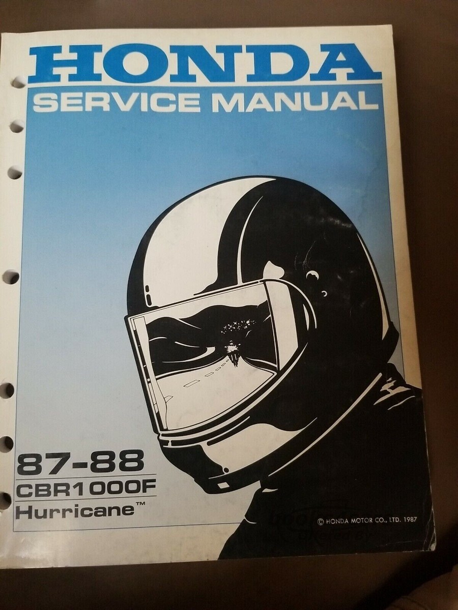 view cover of 1987-1988 Hurricane CBR1000F shop service repair manual by Honda