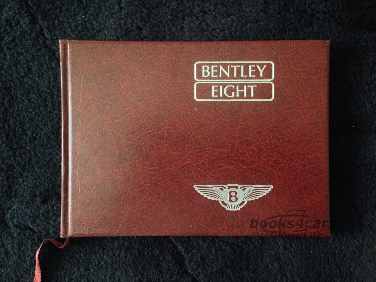 view cover of 1987 Bentley 8 Eight Sedan Owners Manual By Bentley