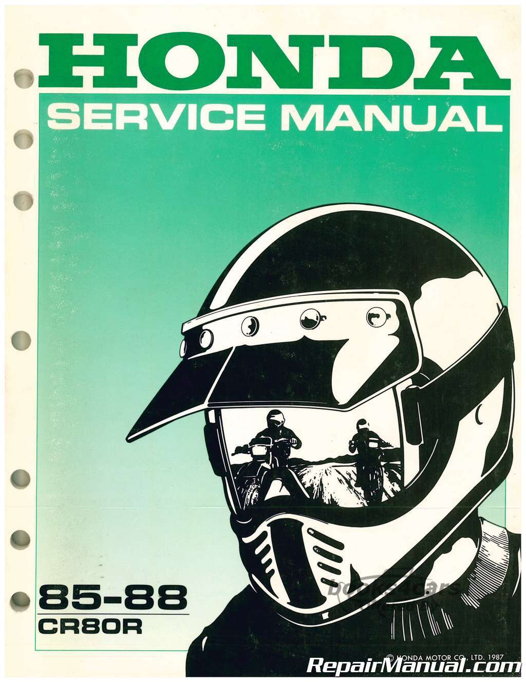 view cover of 1985-1988 CR80R Service Manual by Honda