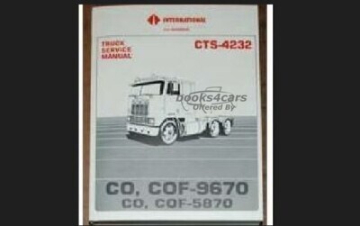 view cover of 1987 International CO COF 5870 9670 Shop Service Repair Manual by International