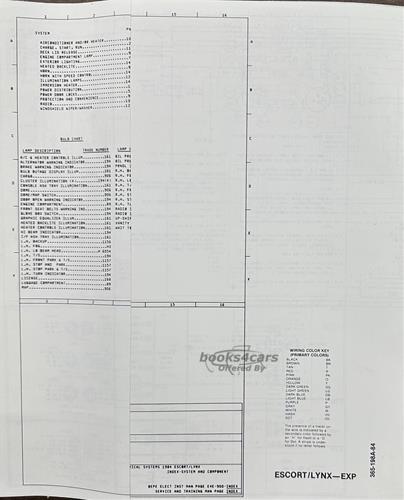view cover of 1987 Escort Escort EXP Lynx 11