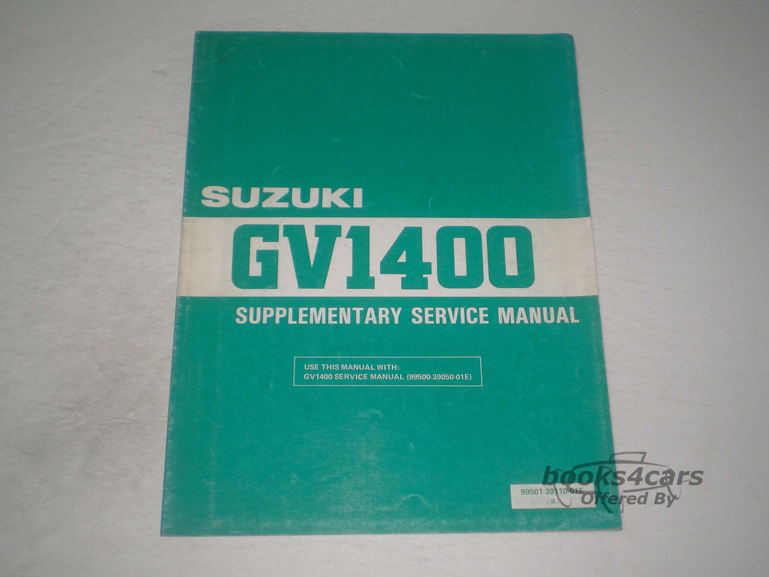 view cover of 1987 GV1400GCH GDH Shop Service Repair Manual Supplement by Suzuki for GV 1400 GCH GDH GCH GDH