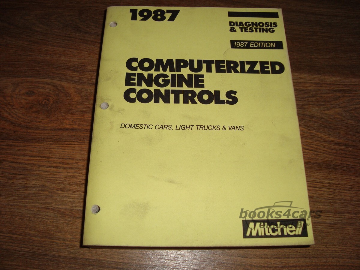 view cover of 1987 Computerized Engine Controls Diagnosis & Testing for Domestic Cars, Lt. Trucks & Vans by Mitchell