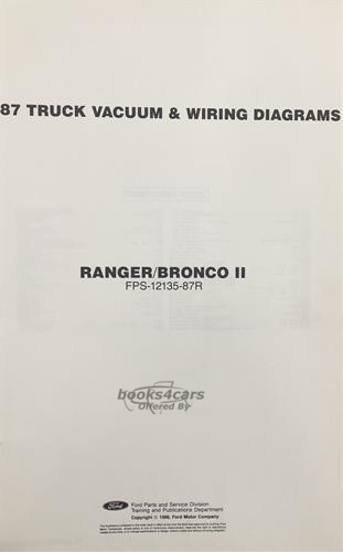 view cover of 1987 Ranger Bronco II 11