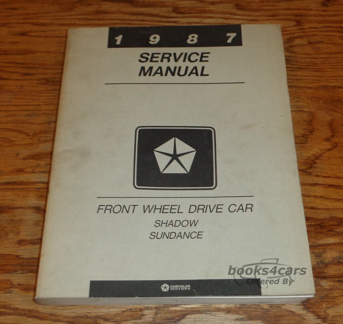 view cover of 1987 Sundance Shop service Manual by Dodge