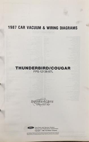 view cover of 1987 Thunderbird Cougard 11