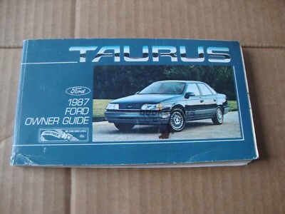 view cover of 1987 Taurus Owner's Manual by Ford