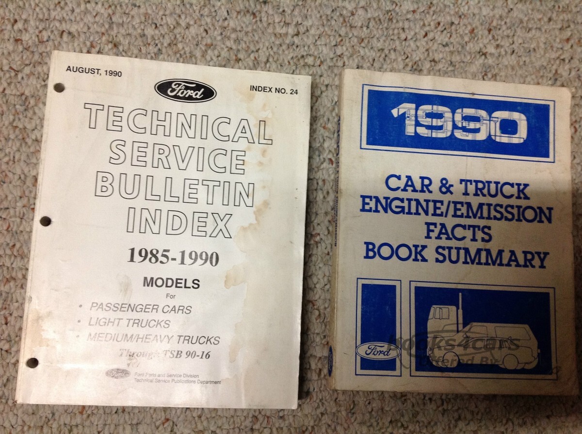 view cover of 1985-1990 Passenger Car, Light Truck, and Medium Heavy Truck Technical Service Bulletin Index by Ford, Lincoln, Mercury & Ford Truck