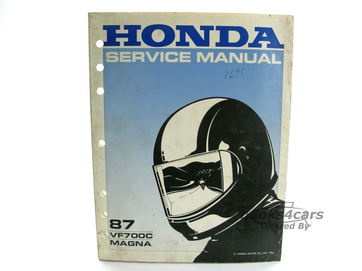 view cover of 1987 VF700C Shop Service Repair Manual by Honda VF 700