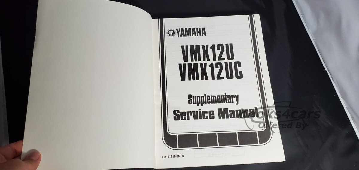 view cover of 1987 VMX12U/UC Supplement Shop Manual by Yamaha