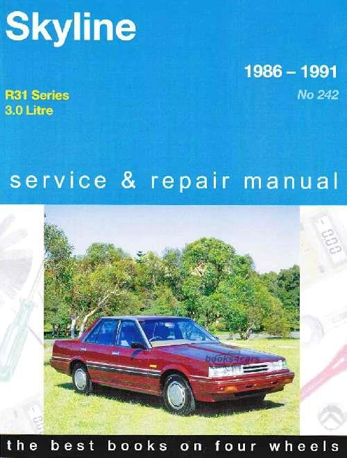 view cover of 1986-1991 Nissan Skyline Shop Service Repair Manual with 3.0 6 cyl engine by Gregorys