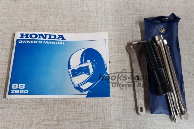 view cover of 1988 ZB50 owners manual by Honda