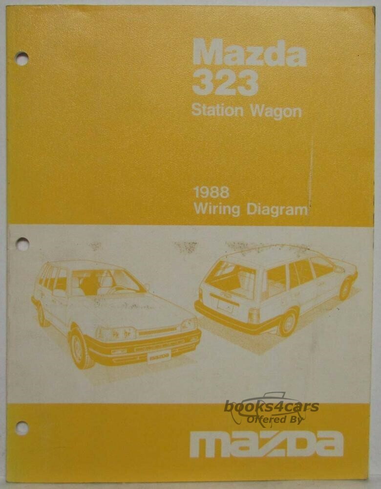 view cover of 1988 323 Station Wagon Wiring diagrams manual by Mazda.