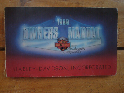 view cover of 1988 Harley Davidson Owners Manual for FLTC, FLHTC, FLHS, FXRT, FLST/C, FXST/C, FXLR,FXST, FXRS/SP, FXR models.